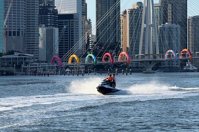 2 Hour Brisbane River Jetski Adventure - The twin Gateway Bridges: a city-grid feeling you can ride through