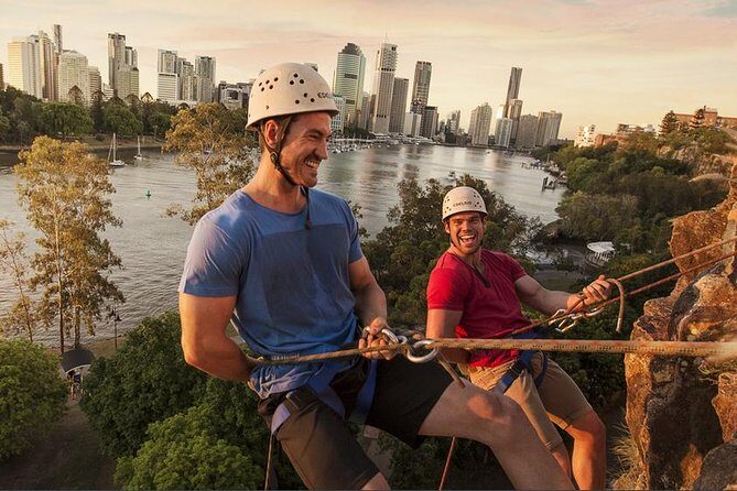 Abseiling the Kangaroo Point Cliffs in Brisbane - Riverlife Adventure Centre: where you get kitted out and briefed