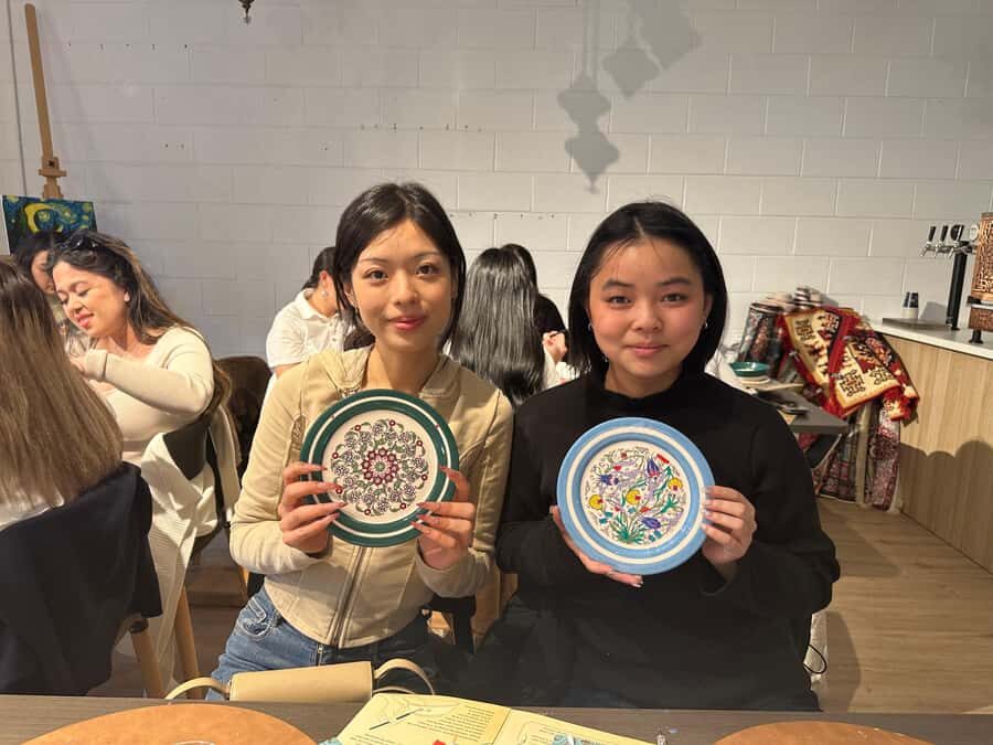 Brisbane: Ceramic Plates & Bowls Paint and Sip Classes - Food, treats, and why the Turkish tea service is a big deal
