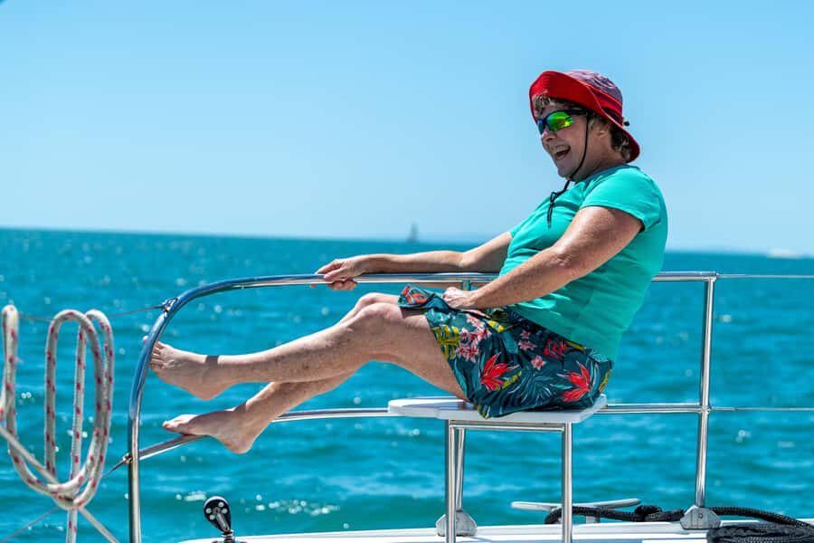 Brisbane: Half-Day Moreton Bay Sailing Cruise with Antipasto - Sailing and anchoring: when the day turns breezy