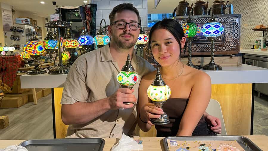 Brisbane: Mosaic Art Classes - Turkish Lamp Workshop - The Creative Design Part: Color Harmony and Geometric Patterns