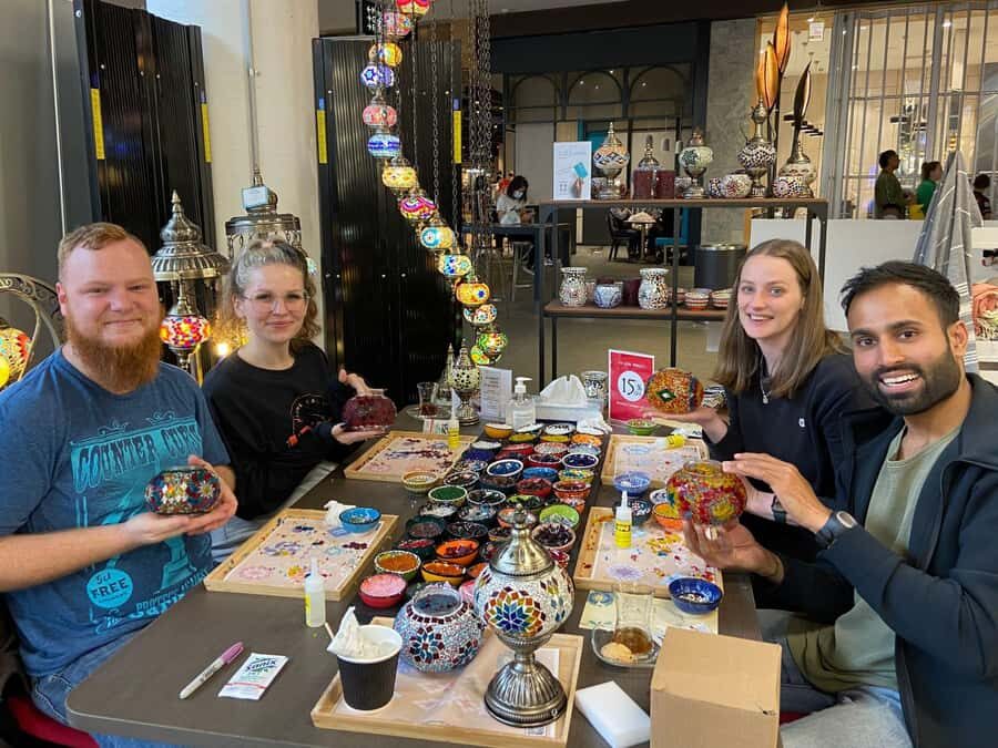 Brisbane: Mosaic Art Classes - Turkish Lamp Workshop - English Instruction and an Audio Guide: Easy for First-Timers