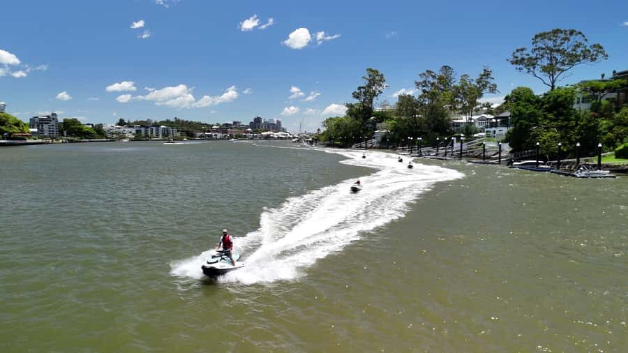 Brisbane River Jet Ski Tour - Your 70-minute route: Breakfast Creek to South Bank and back