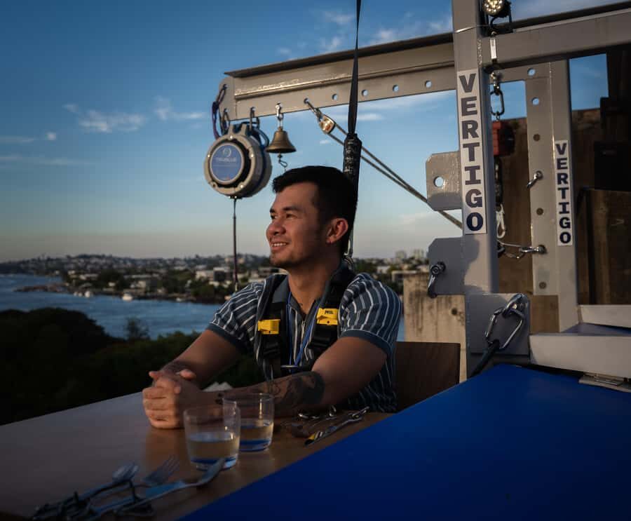 Brisbane: Vertigo Experience – Sunset bites - The 17-Metre Dropline Finale (Plus Your Walk-Back Option)
