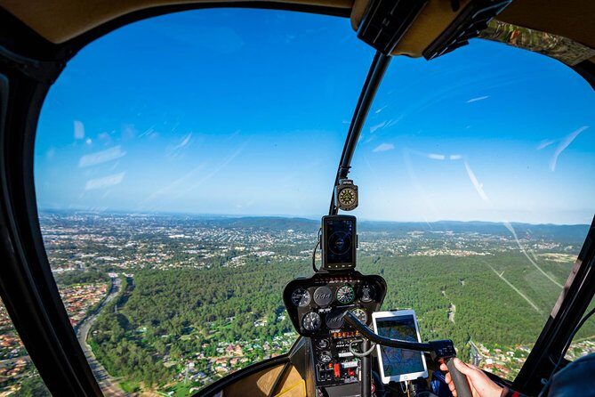 Helicopter Tour - Sirromet Winery & Scenic Flight - Flying past Brisbane CBD: what the 30 to 60 minutes are really for