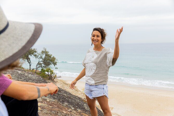 Minjerribah Cultural Experience - Stop 1: Brown Lake tea tree lakes and a Welcome to Country