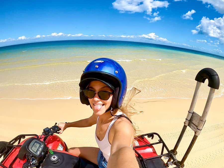 Moreton Island: Tangalooma ATV Quad Bike & Dolphin Feeding - The ATV quad bike tour: longest tracks, real instruction, real fun