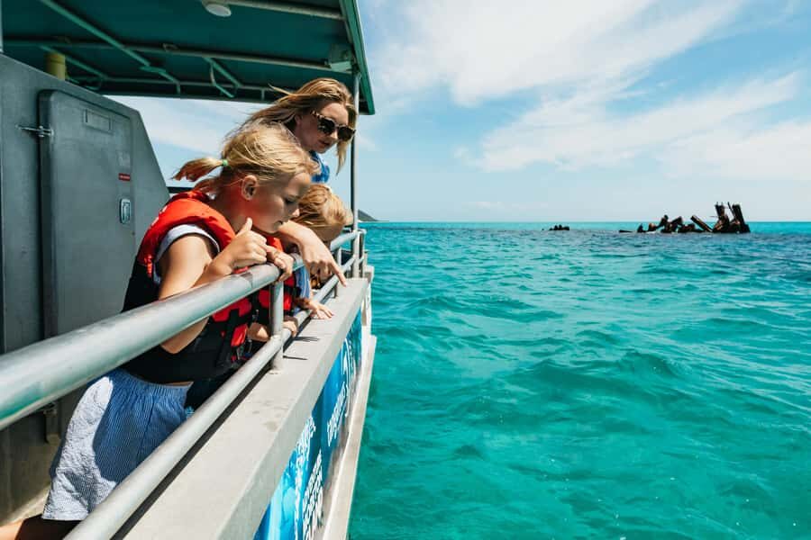 Moreton Island: Tangalooma Day Trip Marine Discovery Cruise - Brisbane to Moreton Island: the 75-minute sea transfer