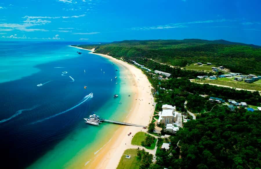 Moreton Island: Tangalooma Desert Safari and Dolphin Feeding - Desert Safari 4WD and sand tobogganing: the best kind of chaotic