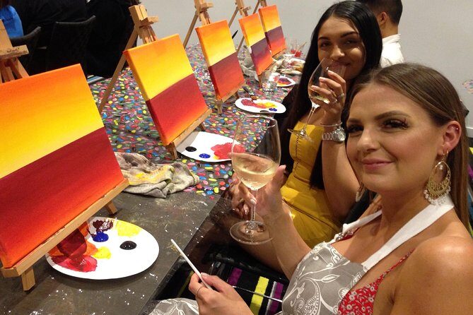 Paint and Sip BYO in Brisbane CBD Friday night - What the 2-hour experience feels like in real time