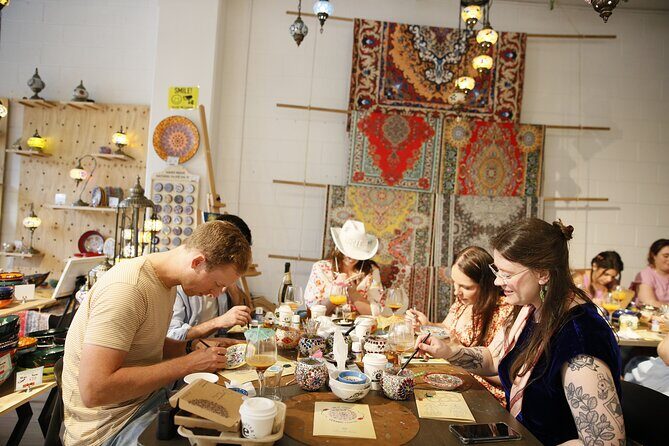 Paint and Sip Classes Brisbane: Ceramic Plates & Bowls - Paint and Sip Brisbane at Art Masterclass: the real deal