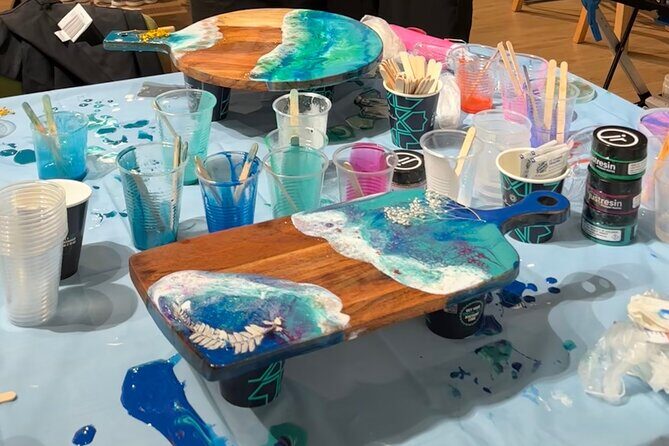 Resin Art Classes Brisbane: Cheeseboards & Coasters - The Teacher Touch: Basak-Style Personal Attention