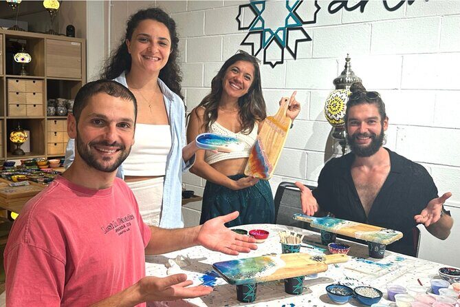 Resin Art Classes Brisbane: Cheeseboards & Coasters - Where the Class Meets: Fortitude Valley on Ann Street